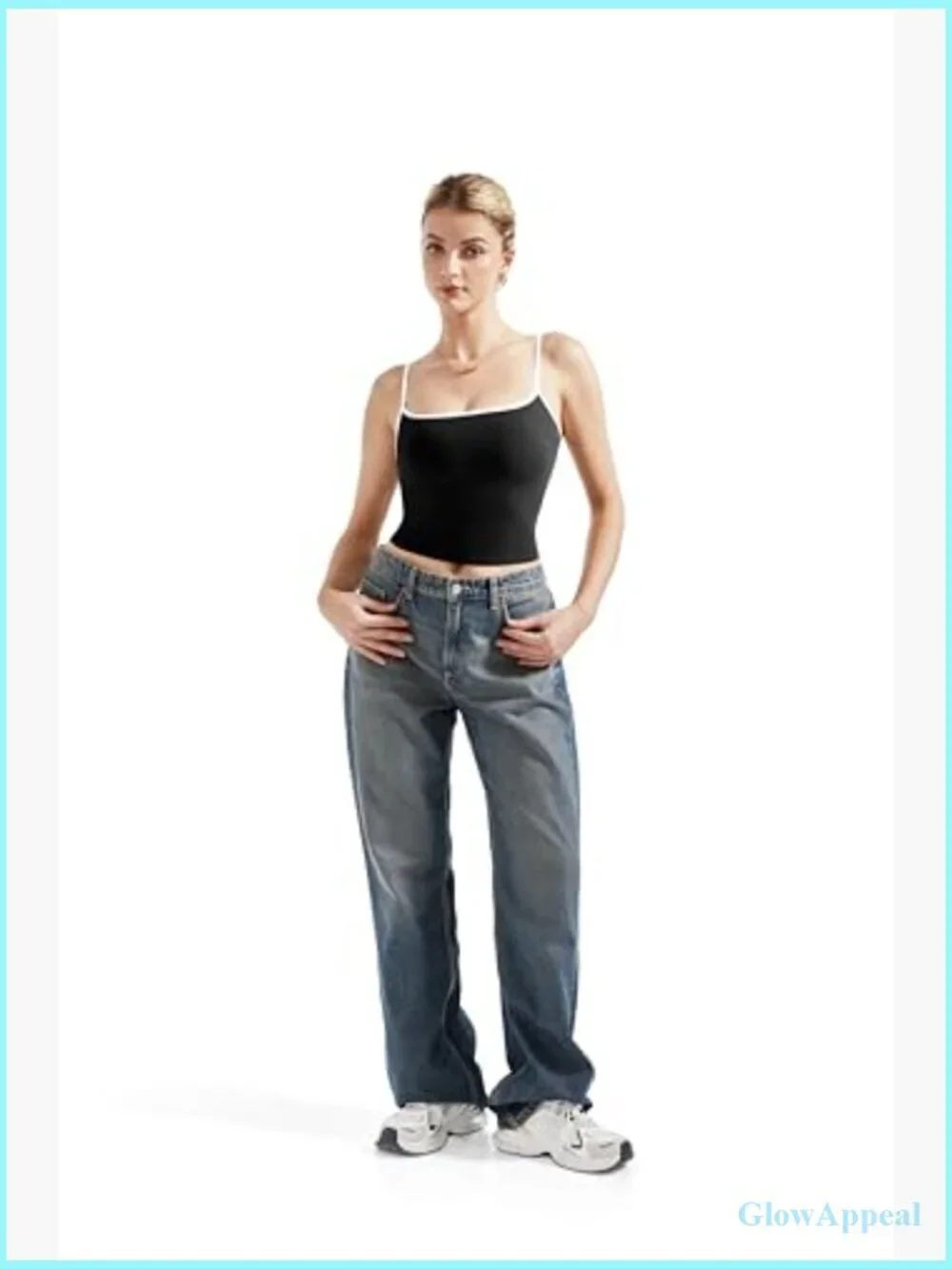 Double Lined Square Neck Tank Top Y2K Going Out Cami Shirt